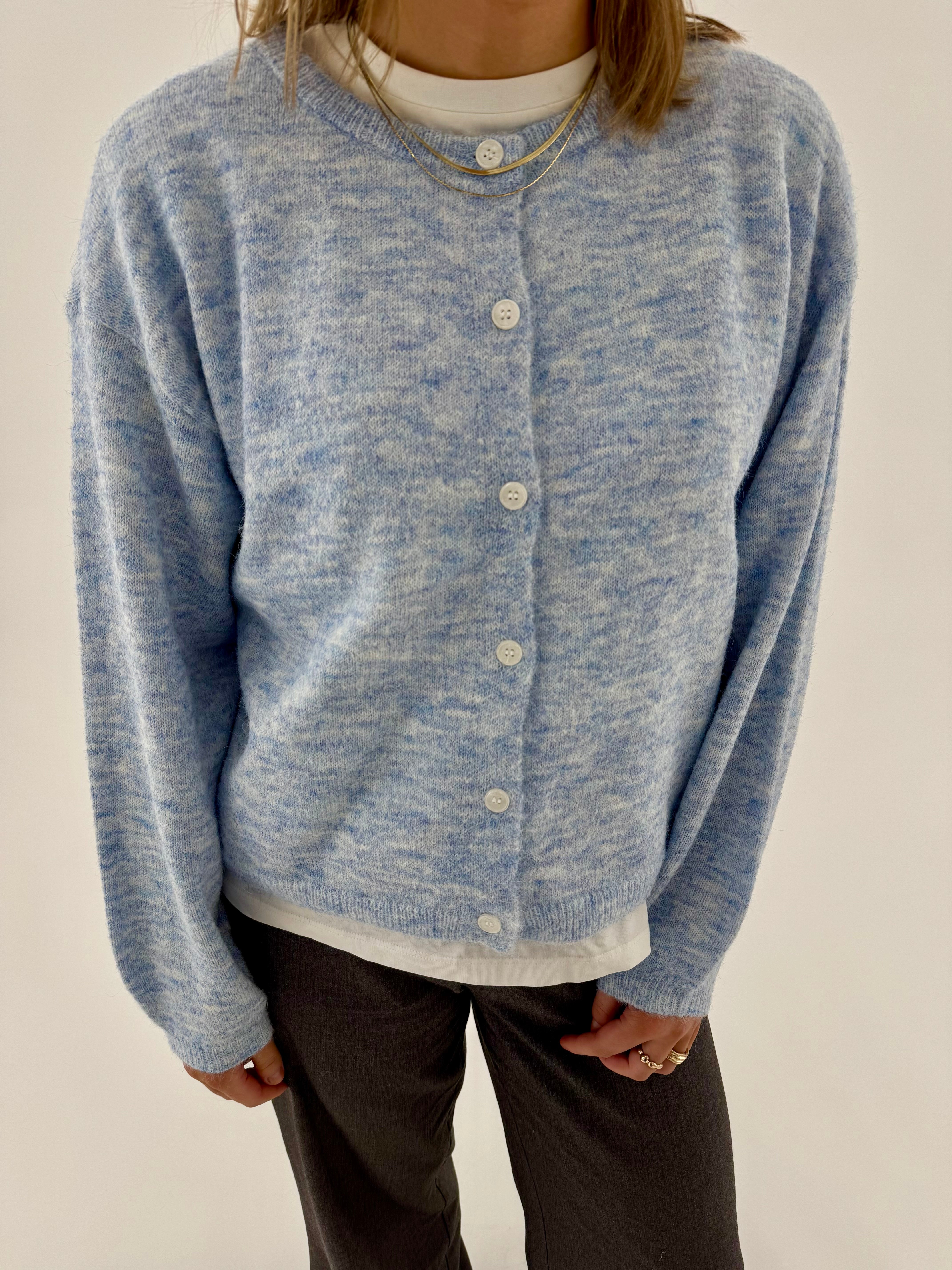 VMHOPE Knit Cardigan - Cashmere Blue